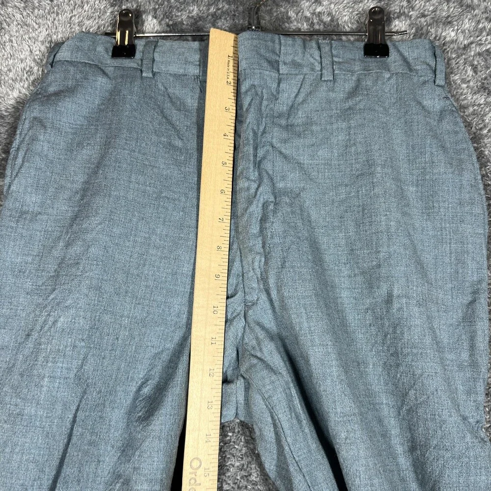Pendleton Pants Mens 30x26 Gray Tweed Wool Dress Pants Pleated Cuffed Relaxed
